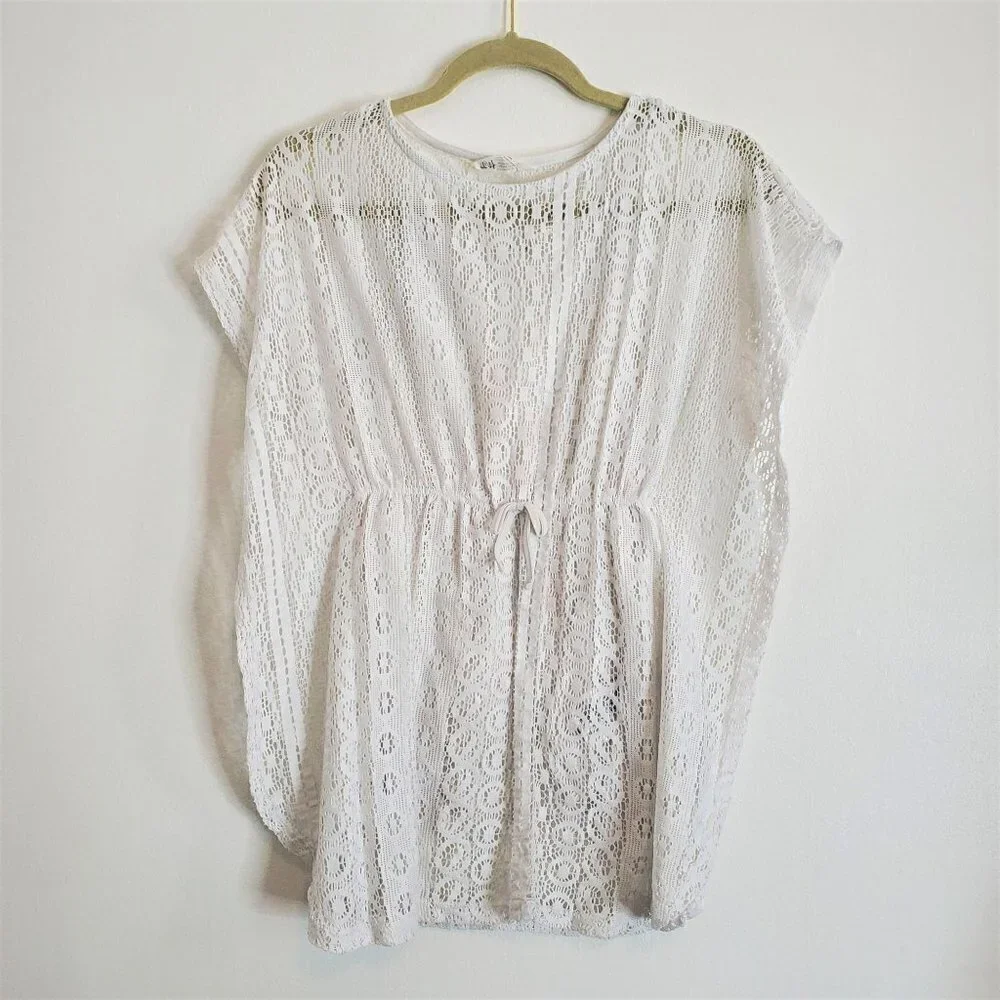 H&M White Lace Top Junior Size 8-10Y